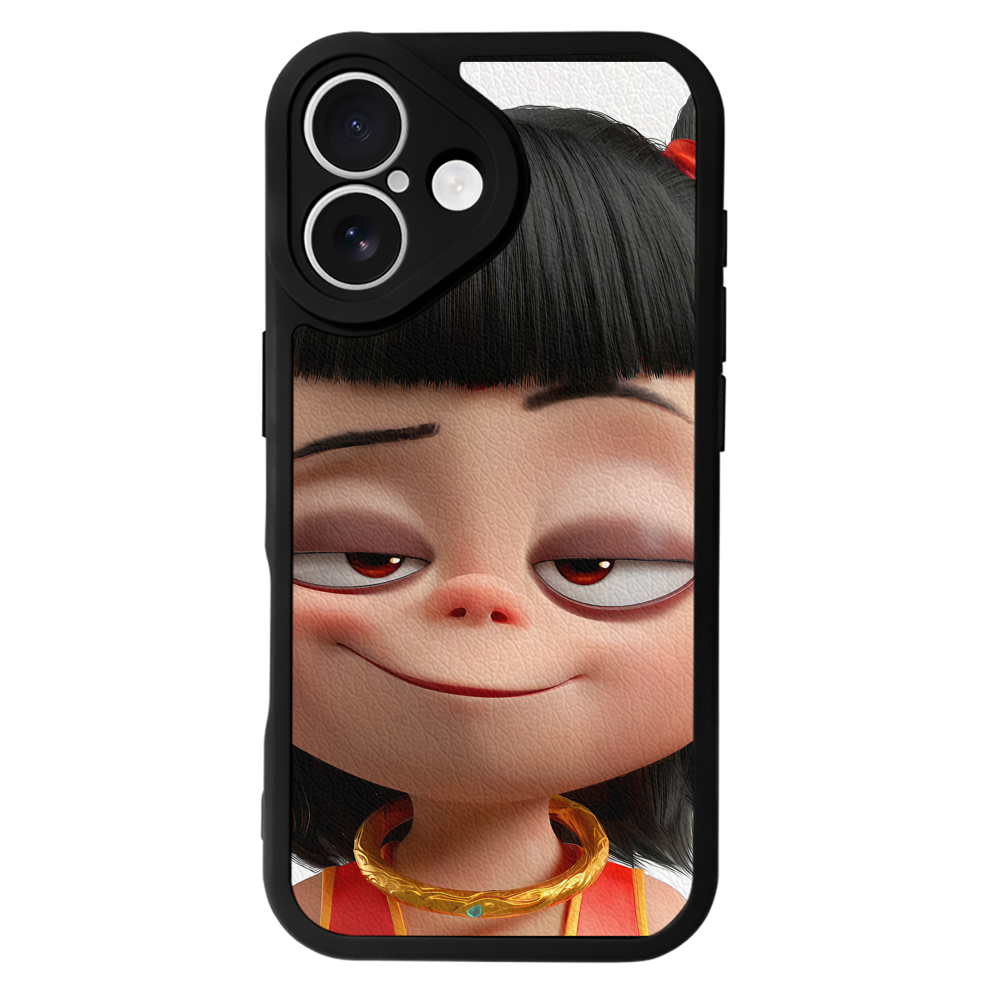 （画像用） Ne Zha 2 ナタ 魔童の大暴れ 【iPhone 16シリーズ対応】シリコンスマホケース（レザー調） 材質：シリコン